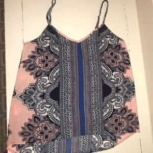 Printed Tank Top (pink/black/white/blue)